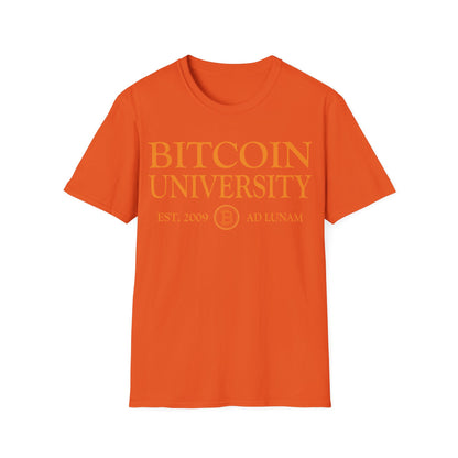 Bitcoin University To The Moon, Funny Vintage Distressed BTC T-Shirt For Men Women T-Shirt