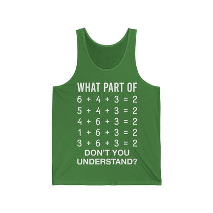 Funny What Part of Baseball Dont You Understand School Team Tank Tops for Men Women