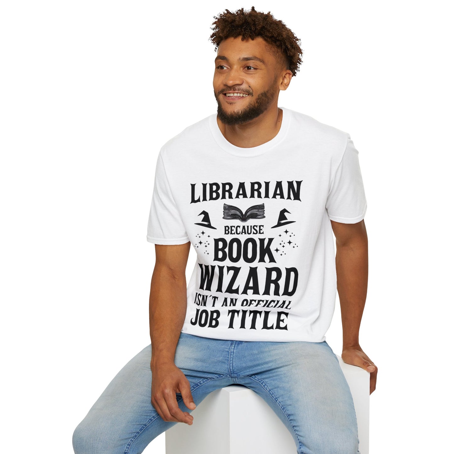 Cool Librarian Book Wizard Art For Men Women Read Library Book Lovers T-Shirt