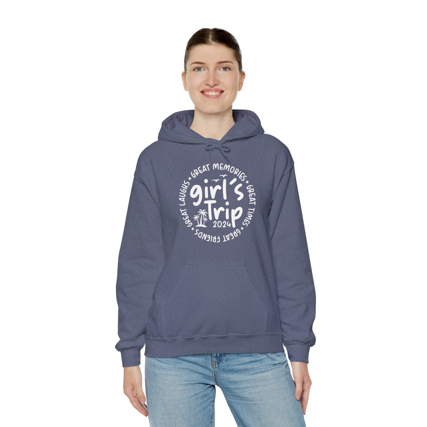 Girl's Trip 2024 Memories Friends Trip Matching Vacation Hoodie For Men Women Hoodie