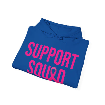 Support Squad Breast Cancer Warrior Awareness October Pink Hoodie