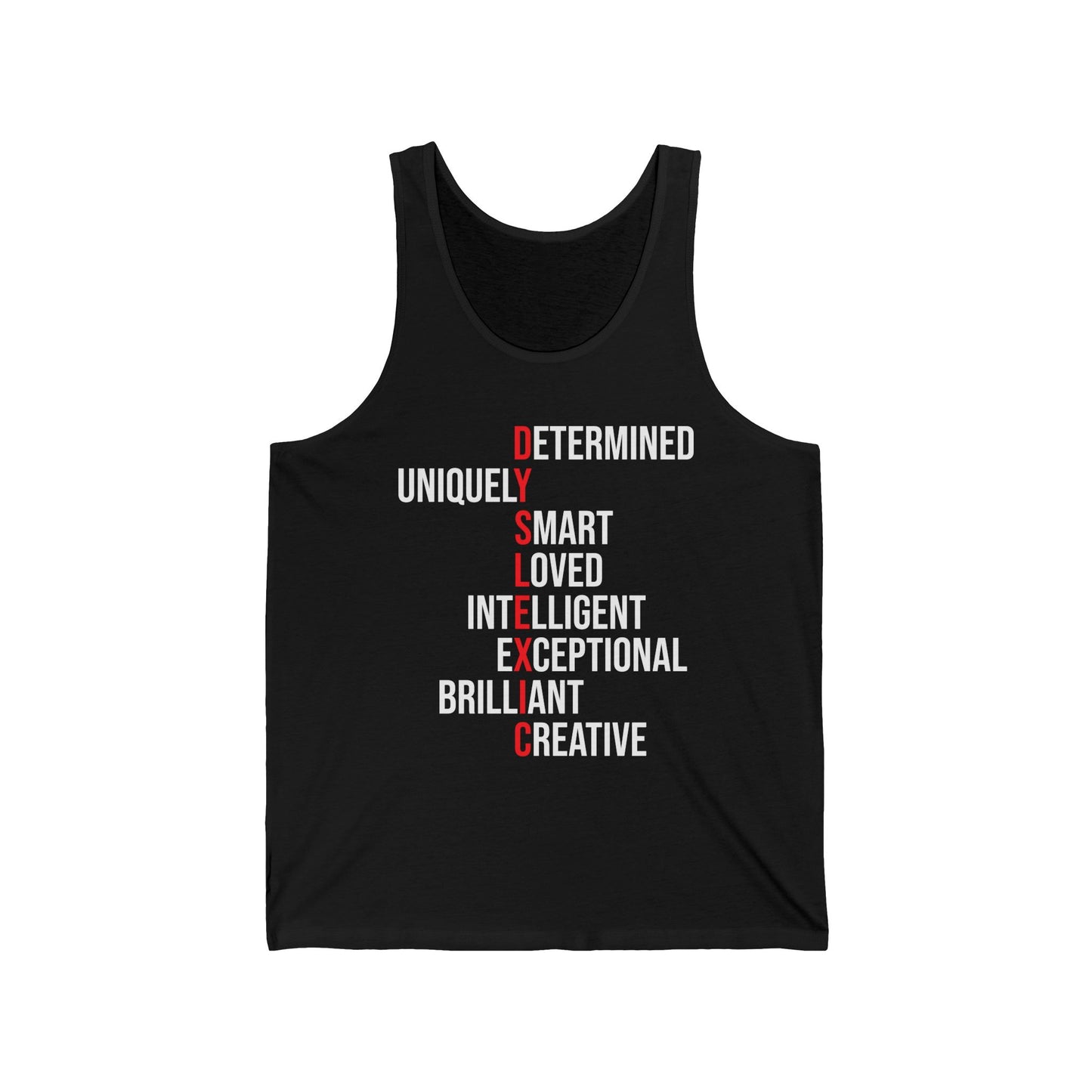 Dyslexia Awareness Teacher Therapist Unique Dyslexic Reading Therapy Tank Top Men Women Kids