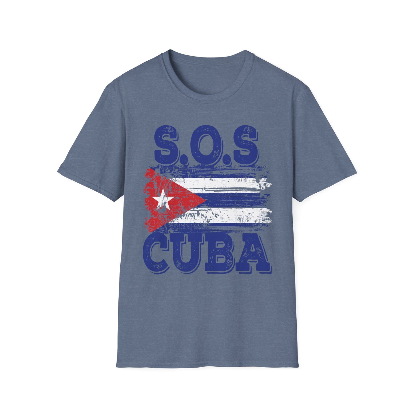 SOS Cuba Cuban Flag Shirt Man Cuban T-Shirt for Men Women