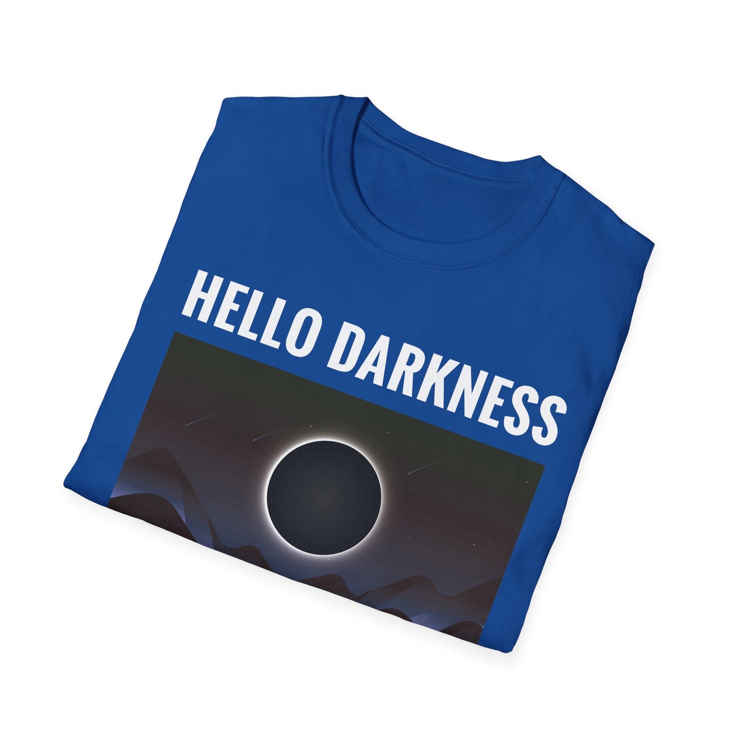 Funny Hello Darkness My Old Friend Solar Eclipse April 08, 2024 T-Shirt For Men Women T-Shirt