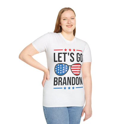 Vintage Old American  Lets Go Brandon Sunglasses T-Shirt Men Women