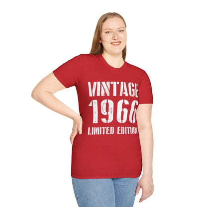Funny Vintage 1966 60th Birthday Gifts 60 Year Old T-Shirt For Men Women