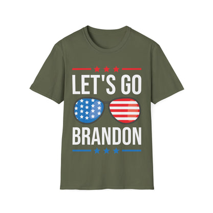 Vintage Old American  Lets Go Brandon Sunglasses T-Shirt Men Women