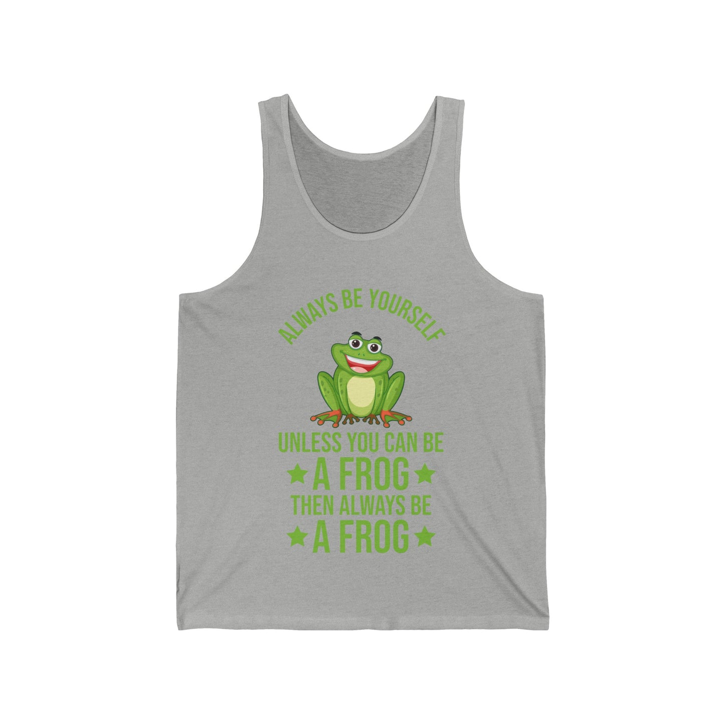 Frog Always Be Yourself Retro Vintage Men Women Amphibian Tank Tops