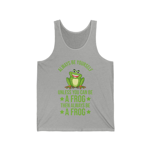 Frog Always Be Yourself Retro Vintage Men Women Amphibian Tank Tops