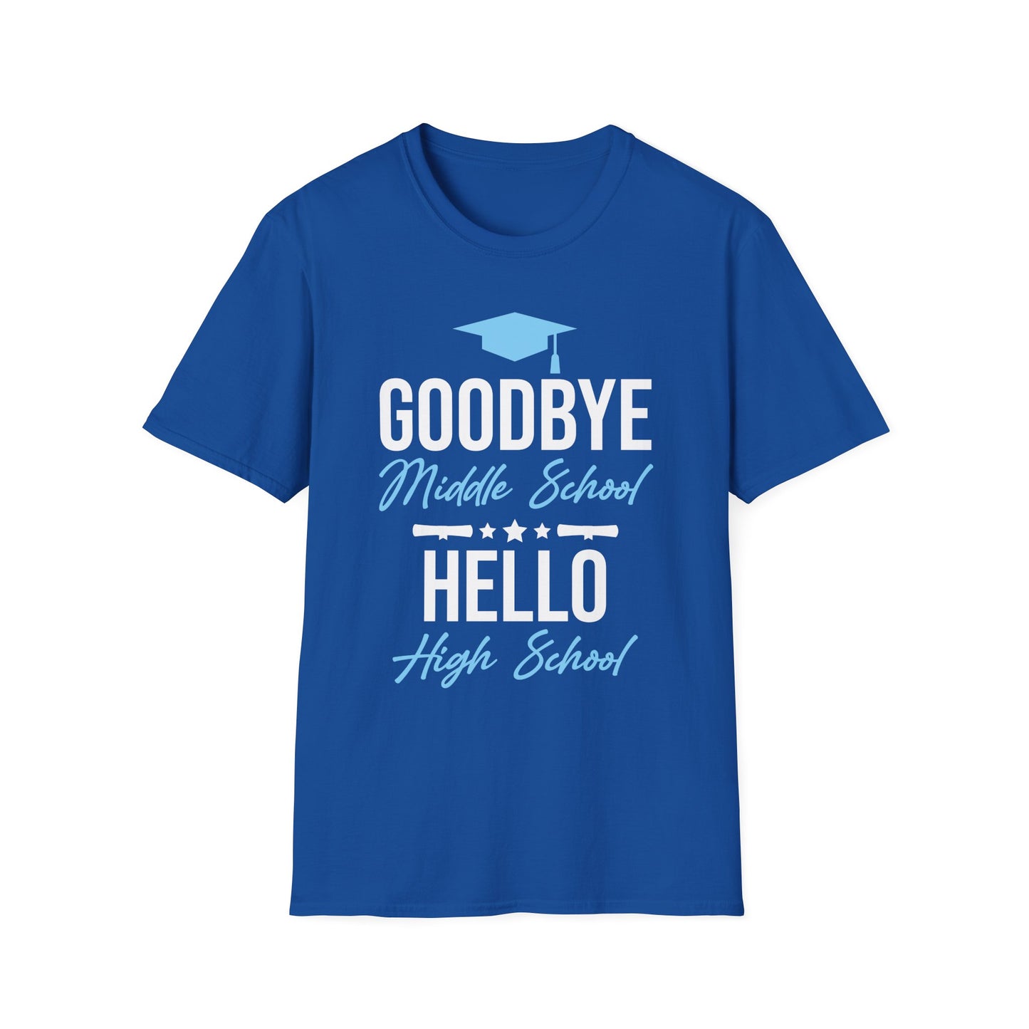 Goodbye Middle School Hello High School Funny Graduation T-Shirt
