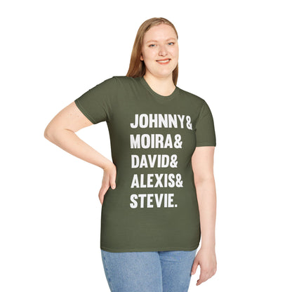 Funny Johnny Moira David Alexis And Stevie Movie TV Series T-Shirt Men Women