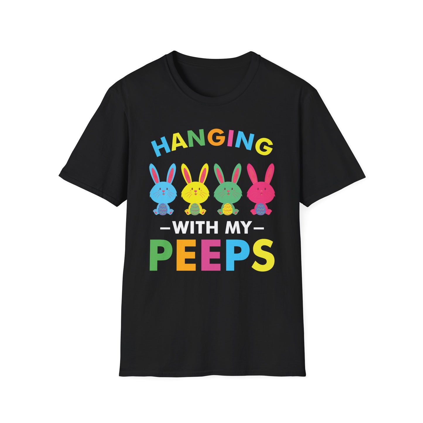 Funny Hangin with My Peeps Marshmallow Cute Happy Easter T-Shirt