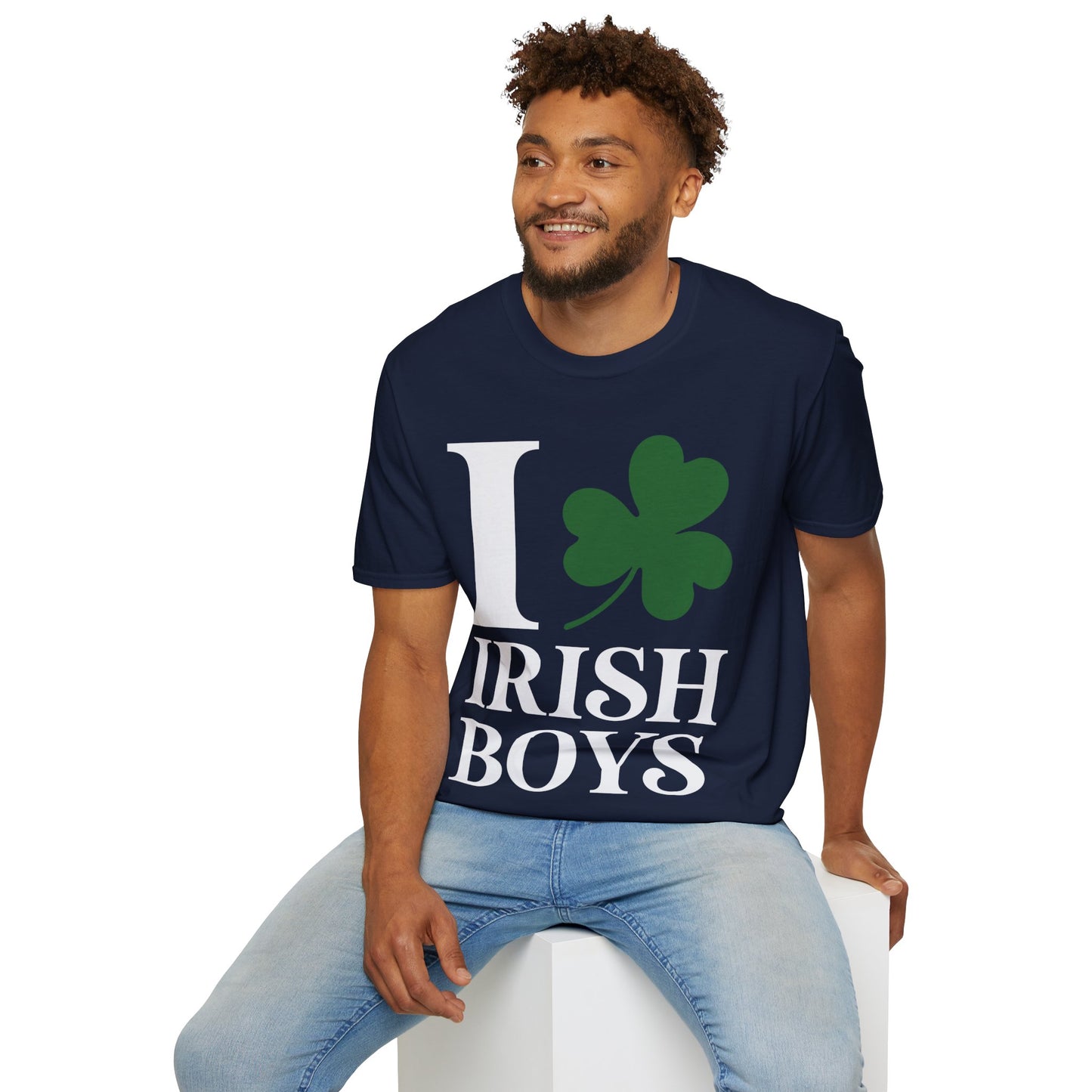 Funny I Love Irish Boys Shamrock St Patricks Day T-Shirt For Men Women T-Shirt