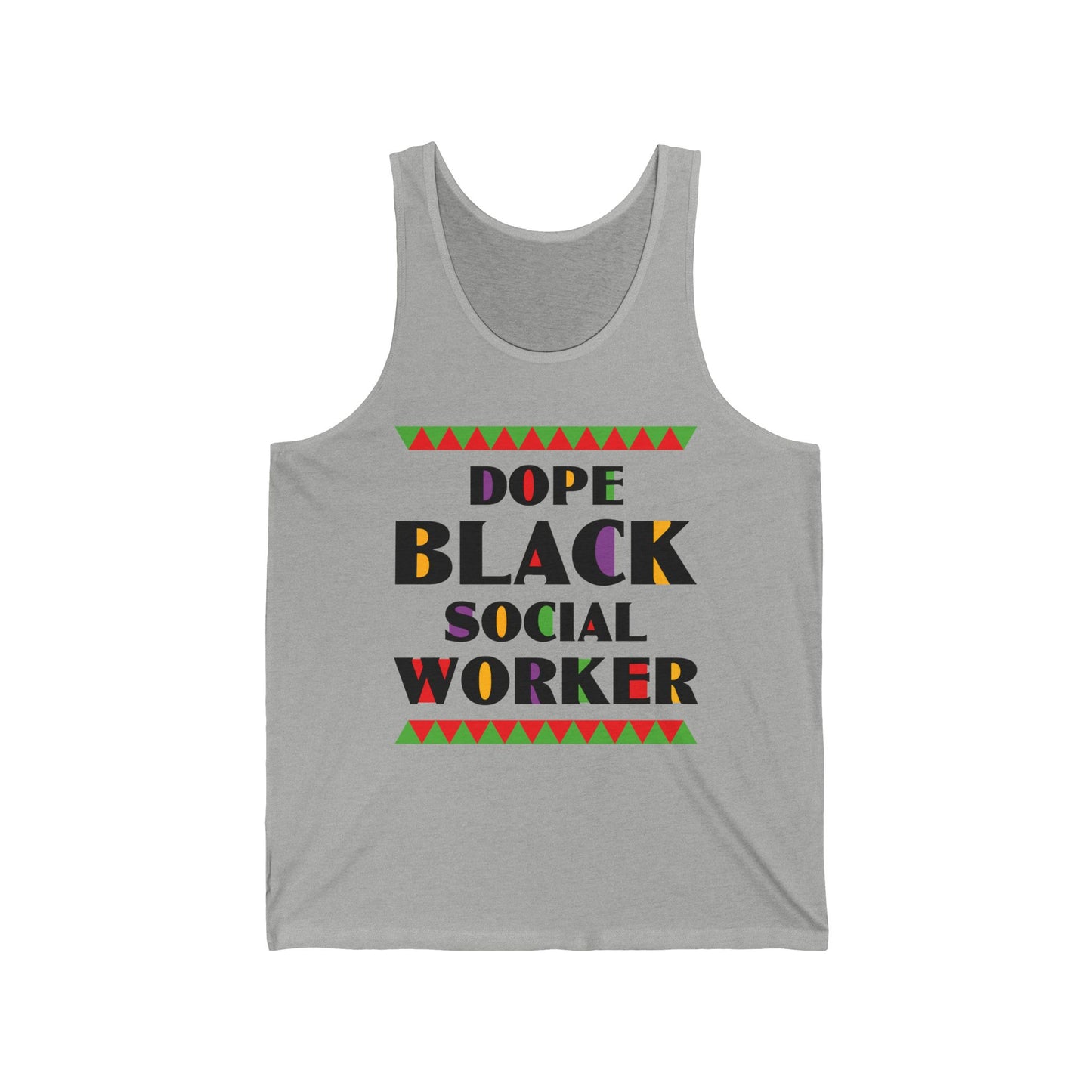 Dope Black Social Worker African American Job Proud Tank Top For Men Women Tank Top