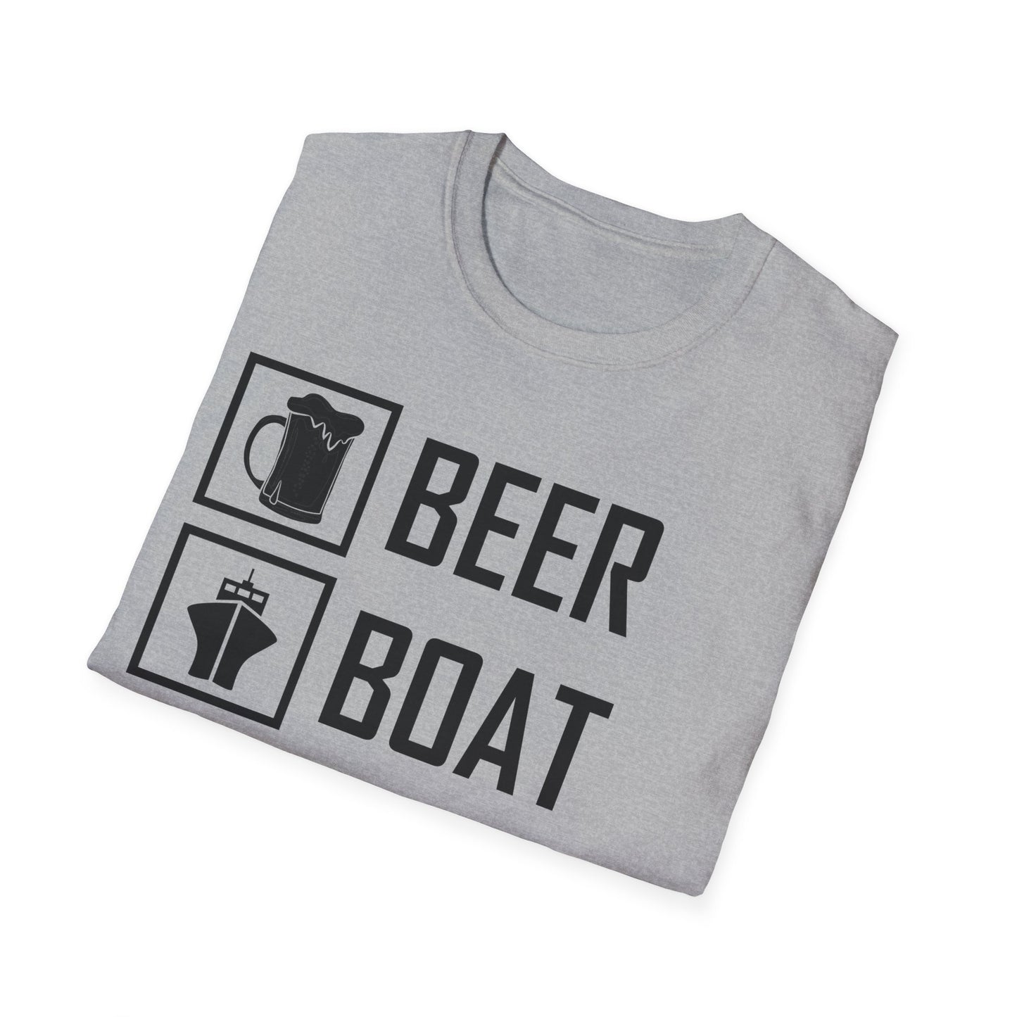 Beer Boat River Repeat Drinking Funny River Life T-Shirt for Men