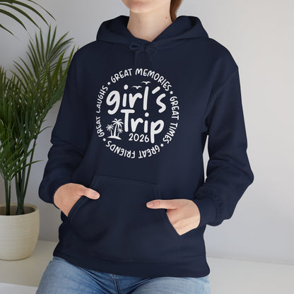Girl's Trip 2026 Memories Friends Trip Matching Vacation Hoodie For Men Women Hoodie
