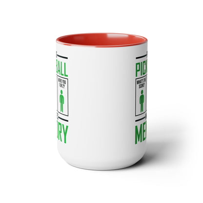 Funny Playing Pickleball Improves Memory Dink Player Coffee Mug