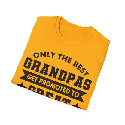 Funny Only The Best Grandpas Get Promoted To Great Grandpa 2024 T-shirt For Men Women