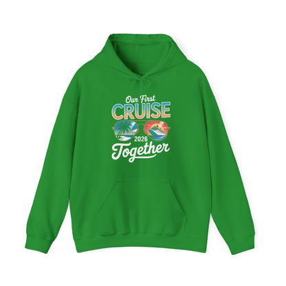 Our First Cruise 2026 Together Cute Matching Couples Cruise Hoodie For Men Women