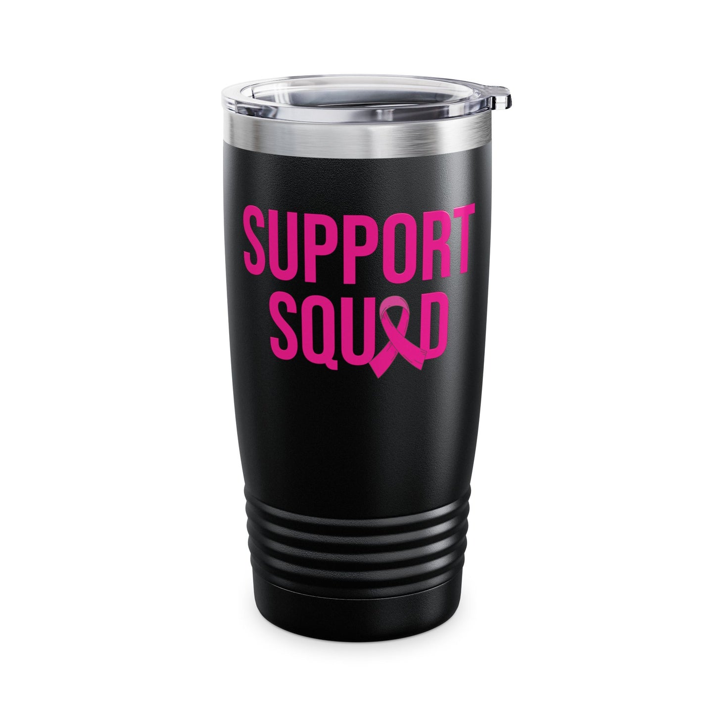 Support Squad Breast Cancer Warrior Awareness October Pink Tumbler