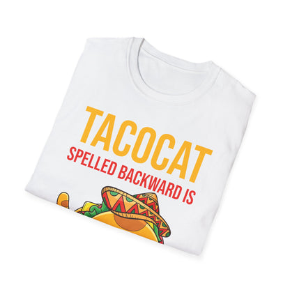 Funny Tacocat Spelled Backwards is Tacocat Cat Food Foodie T-Shirt