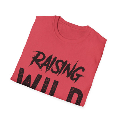 Womens Raising Wild Things Mom Cute Mothers Day Birthday T-Shirt