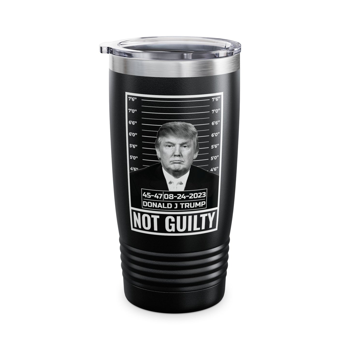 Donald Trump Police Mugshot Not Guilty President Legend 45 47 Tumbler For Men Women