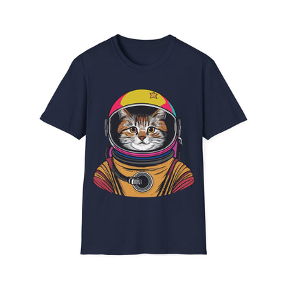 Funny Space Gifts Cat Mom Cat Dad Astronaut Space T-Shirt For Men Women Kids T-Shirt