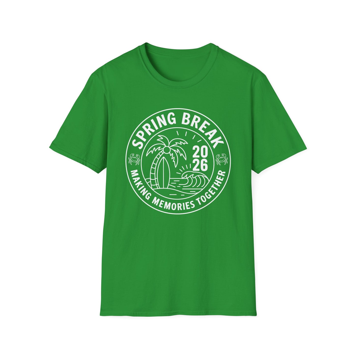 Funny Spring Break Squad Crew Vintage 2026 Beach Palm Family Trip T-Shirt