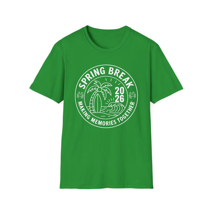 Funny Spring Break Squad Crew Vintage 2026 Beach Palm Family Trip T-Shirt