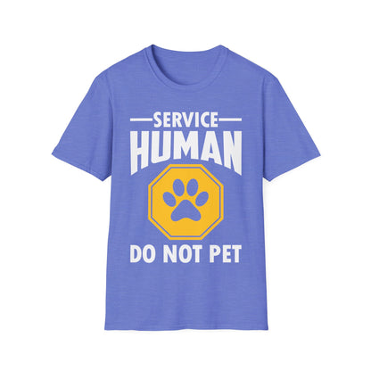 Funny Service Human Do Not Pet Dog Lover T-Shirt Men Women