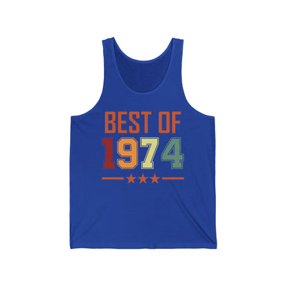 Funny Vintage Best of 1974 50 Year Old Gift 50th Birthday Tank Top For Men Women Tank Top