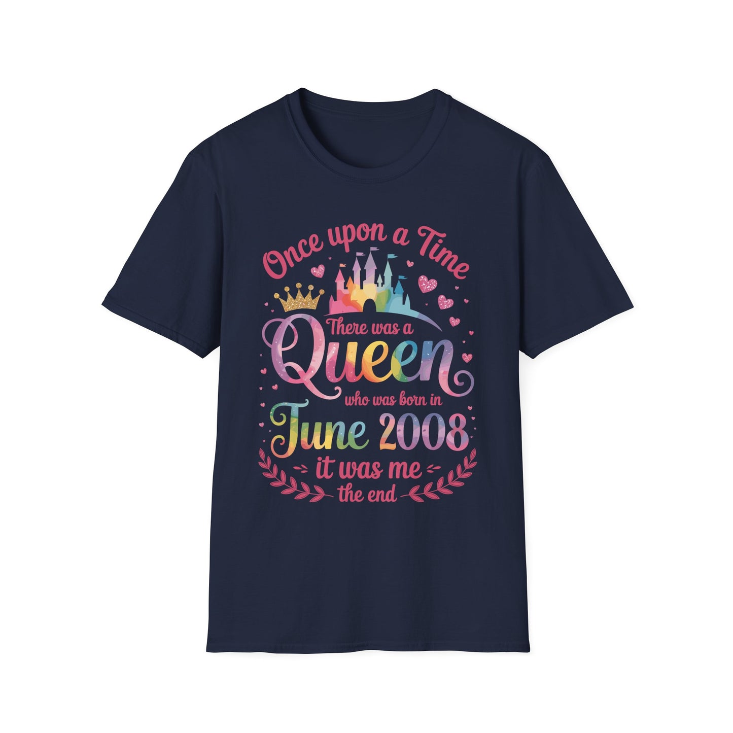Funny 18 Years Old Birthday Girl 18 Birthday Queen June 2008 T-Shirt For Women