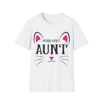 PURR-FECT Aunt Funny Cat Lover Cute Funny Kitten T Shirt Gift For Men Women T-Shirt