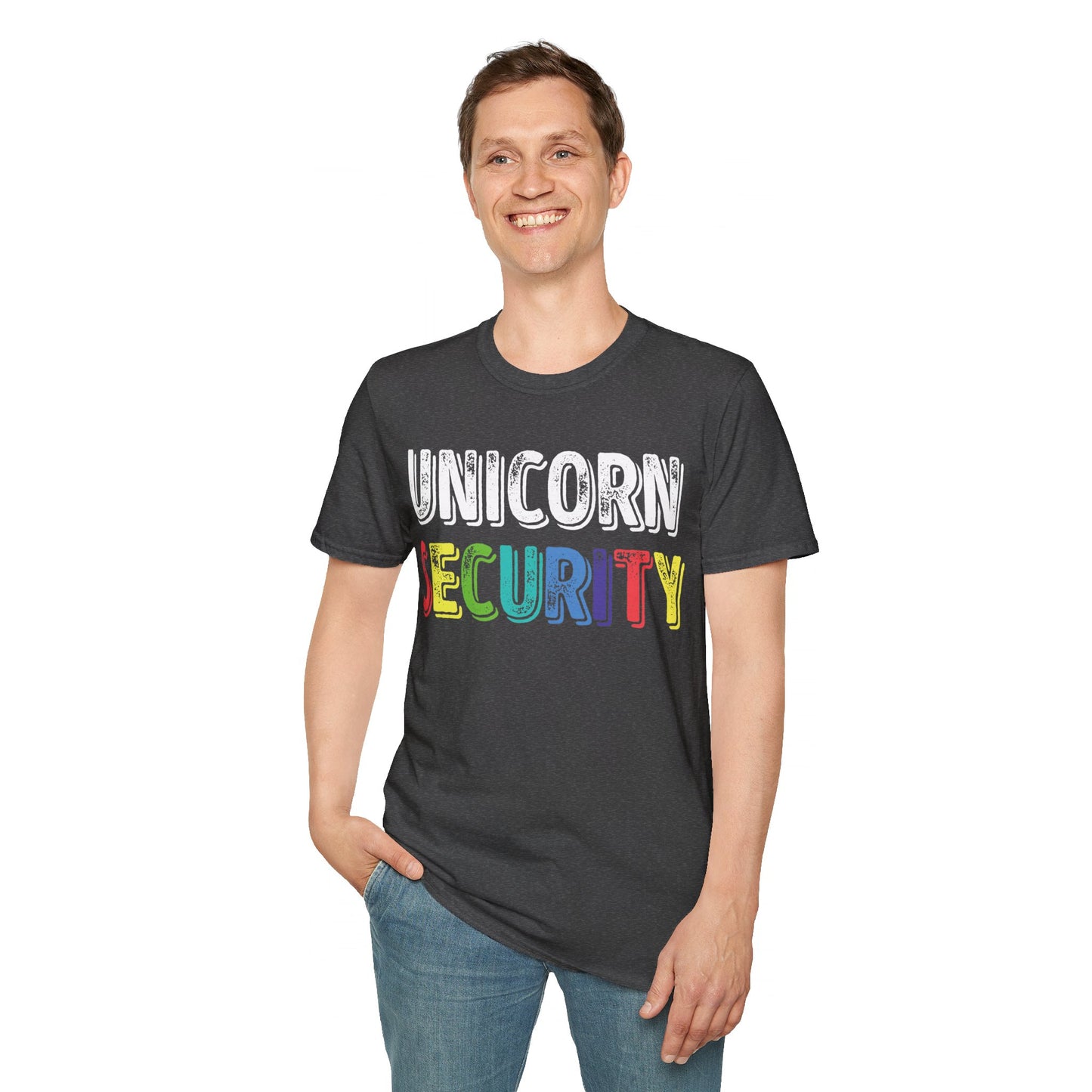 Funny Unicorn Security Costume Police T-Shirt Men Women Kids
