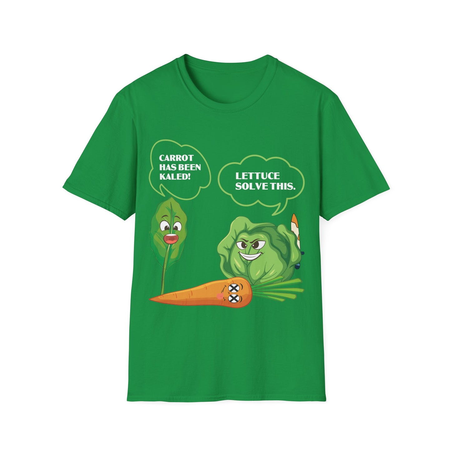 Lettuce Leaf Vegetable Funny Joke Vegetarian Vegant T-Shirt For Men Women