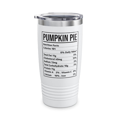 Pumpkin Pie Nutrition Facts Funny Family Matching Christmas Costume Tumbler For Men Women