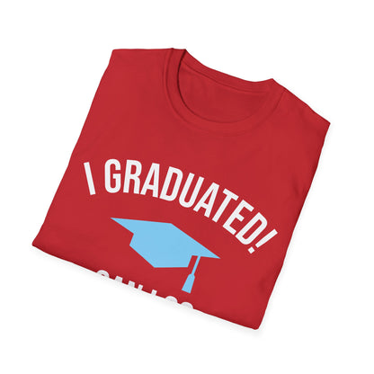 Funny Graduation I Graduated Can I Go Back to Bed Shirt Graduation Present