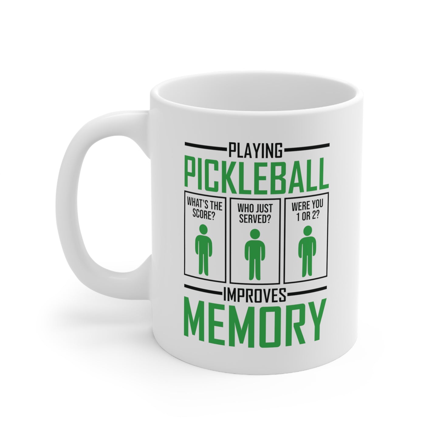 Funny Playing Pickleball Improves Memory Dink Player Coffee Mug