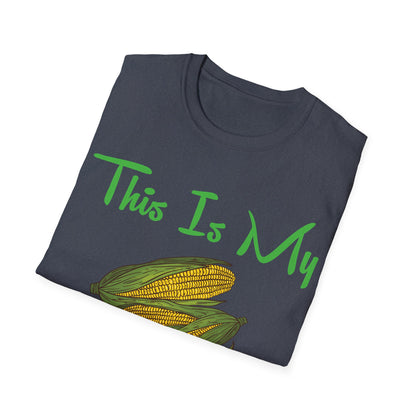 Funny This is my Crop Top Farmer Farming Corn Lover Pun Joke T-Shirt