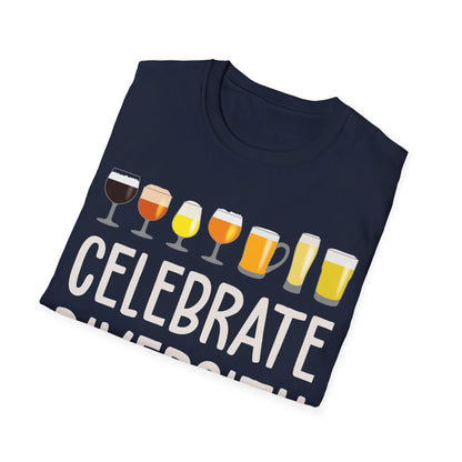 Funny Celebrate Diversity Craft Beer Drinking Weekend T-Shirt