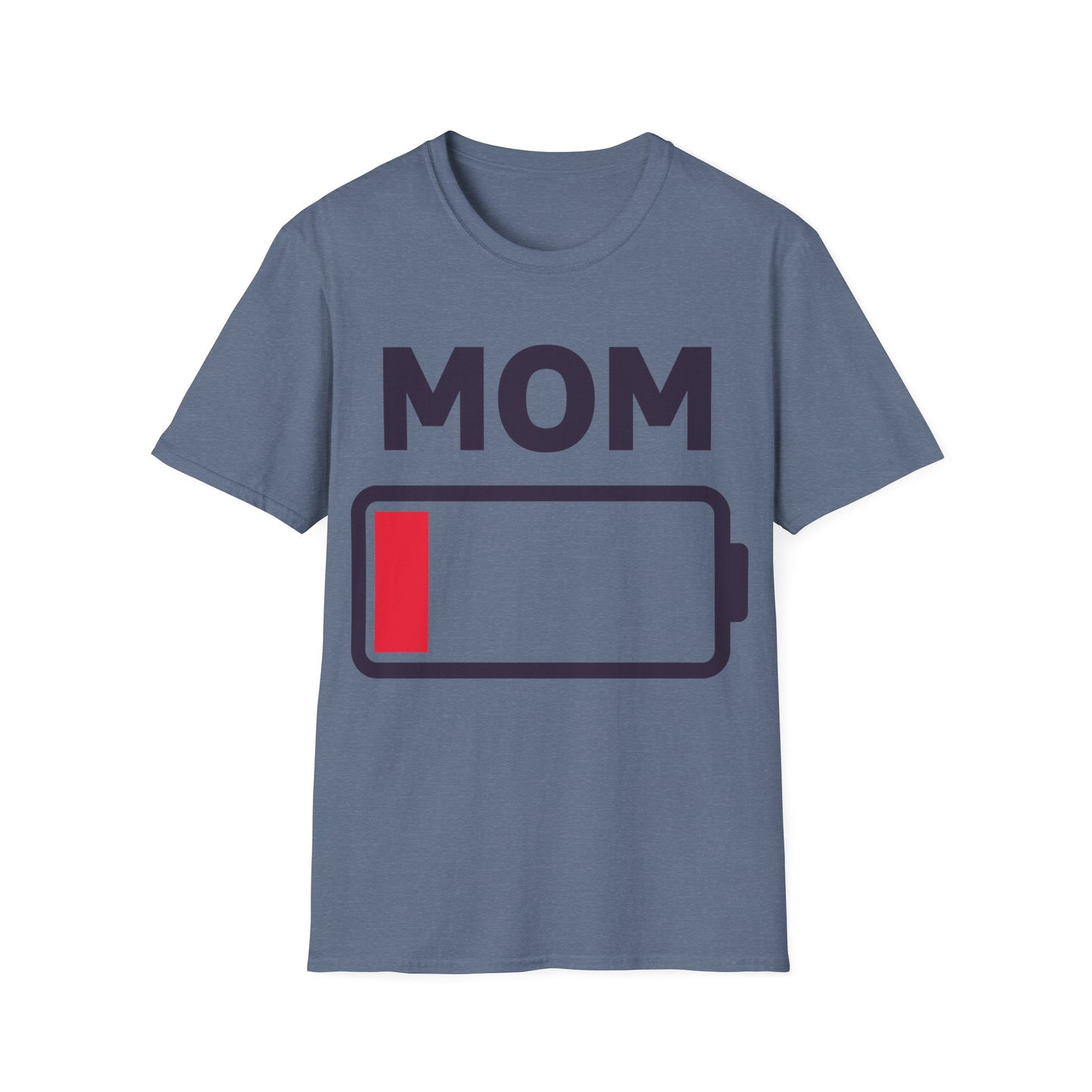 Funny Mom Tired Low Battery Mothers Day T-Shirt