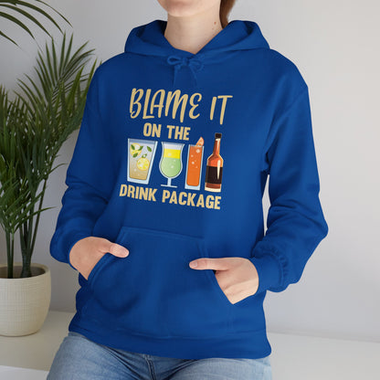 Blame It On The Drink Package Funny Cruise Hoodie For Men Women Hoodie