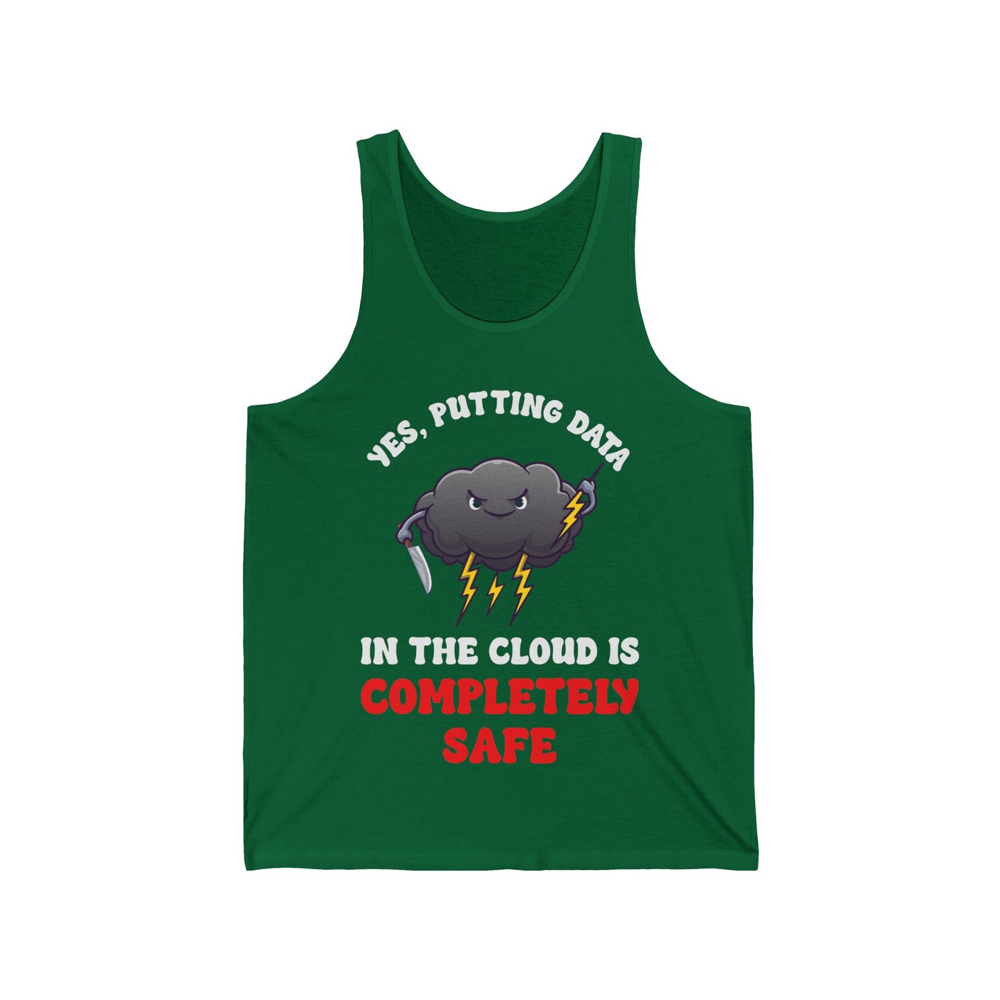 Funny Cloud Computer Tech Internet Cloud Storage Data Tank Top For Men Women