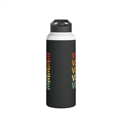 Vote Bottle Women Men Retro Vintage Election 2024 Voter Water Bottle