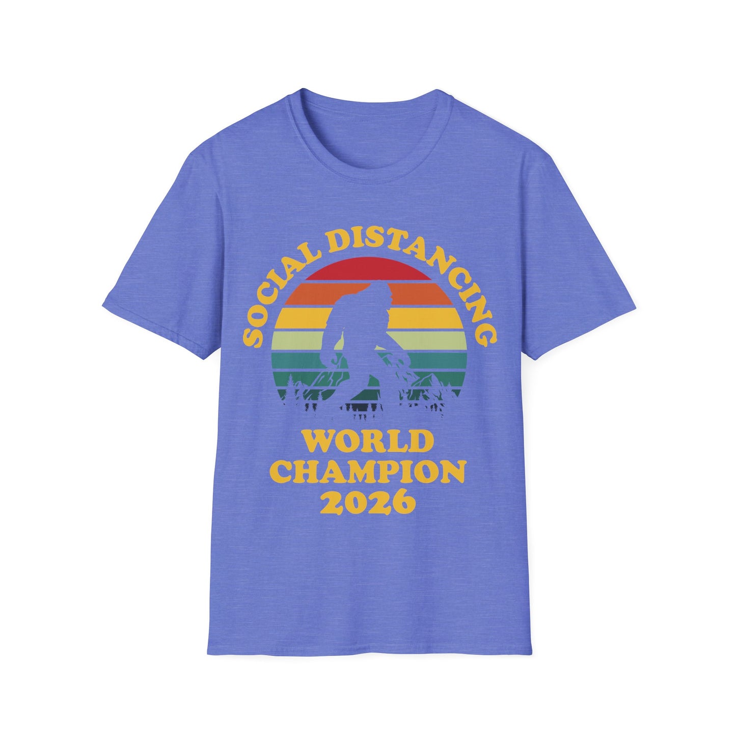 Bigfoot Social Distancing World Champion 2026 T-shirt For Men Women
