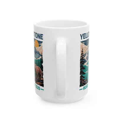 Yellowstone Road Trip 2026 Family National Park Outdoor Coffee Mug For Men Womens