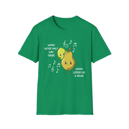 Funny Woah Lemon On A Pear Meme Unisex Softstyle T-Shirt for Teacher Foodie Travelers