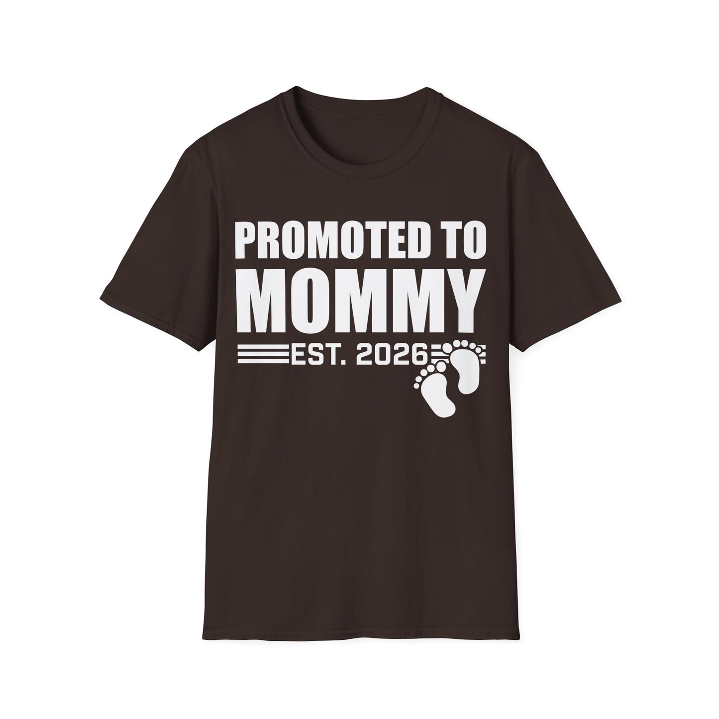 Promoted To Mommy 2026 Pregnancy Announcement Mothers Day Mom To Be T-shirt