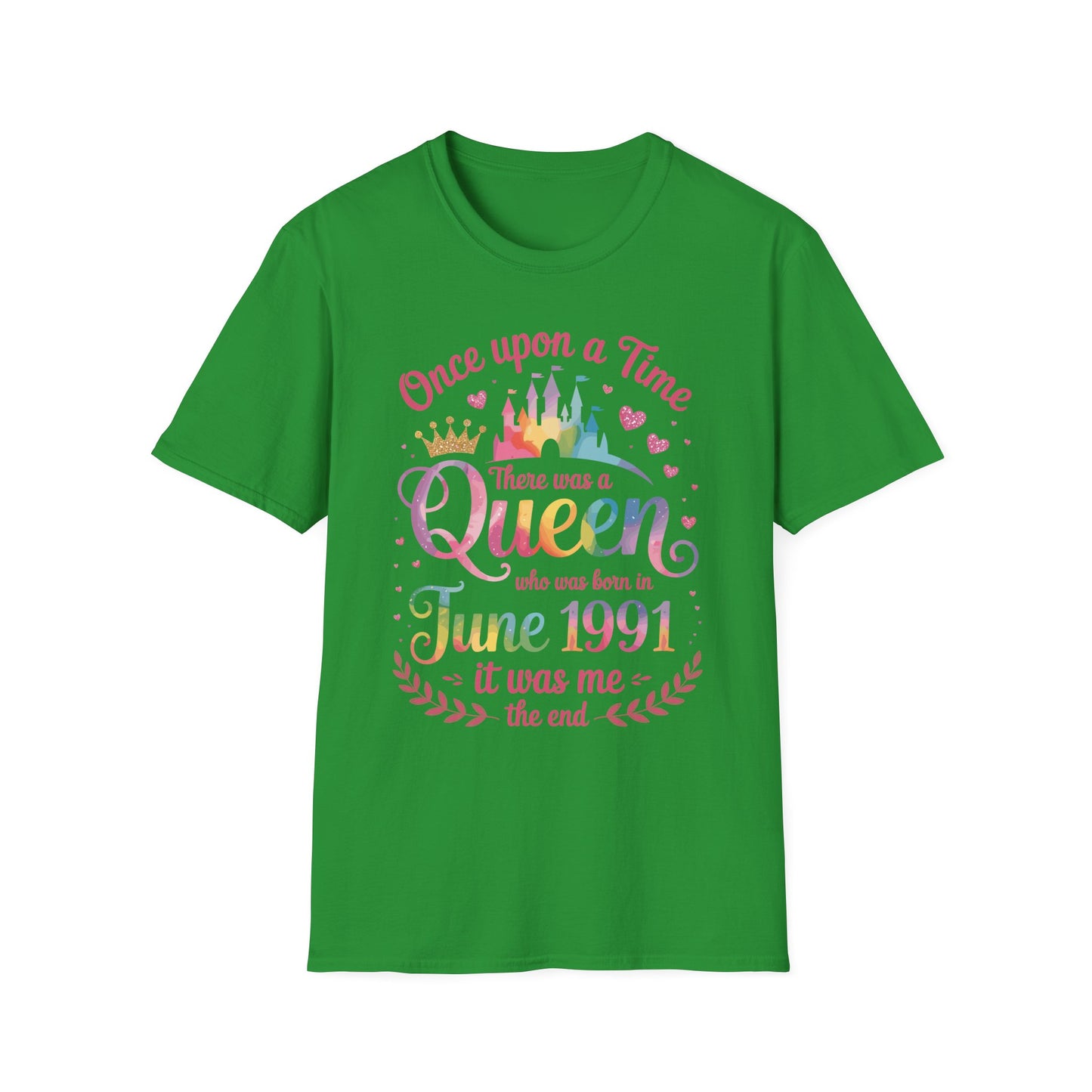 Funny 35 Years Old Birthday Girl 35 Birthday Queen June 1991 T-Shirt For Women